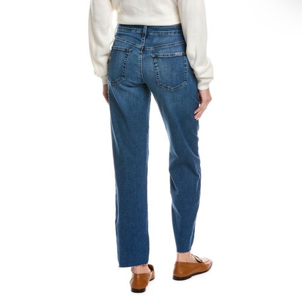 Joe’s Jeans Boyfriend Flawless Raw Hem Medium Wash Women’s Size 32 NWT - Picture 2 of 15